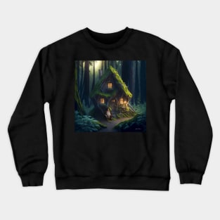 Fantasy Gnome Cottage Crewneck Sweatshirt